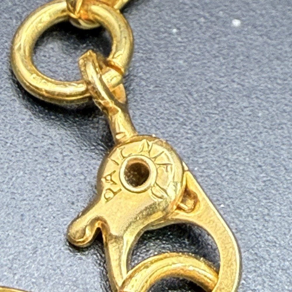 Vintage Monet Gold-Tone Snake Chain Necklace 37" Long Signed Layering Monet - Picture 6 of 7